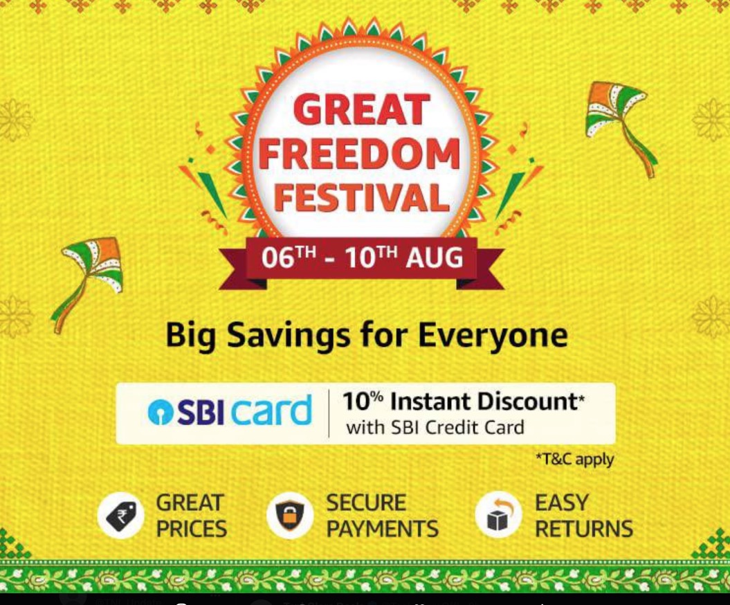 Amazon Great Freedom Festival Sale