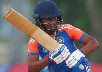 G Trisha batting ICC U19 Women’s T20 World Cup
