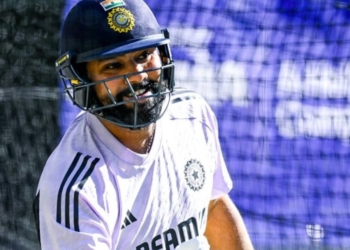 Rohit Sharma during Test match in Australia