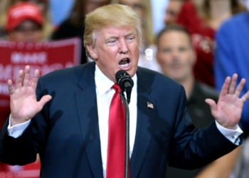 Donald Trump at a sports event