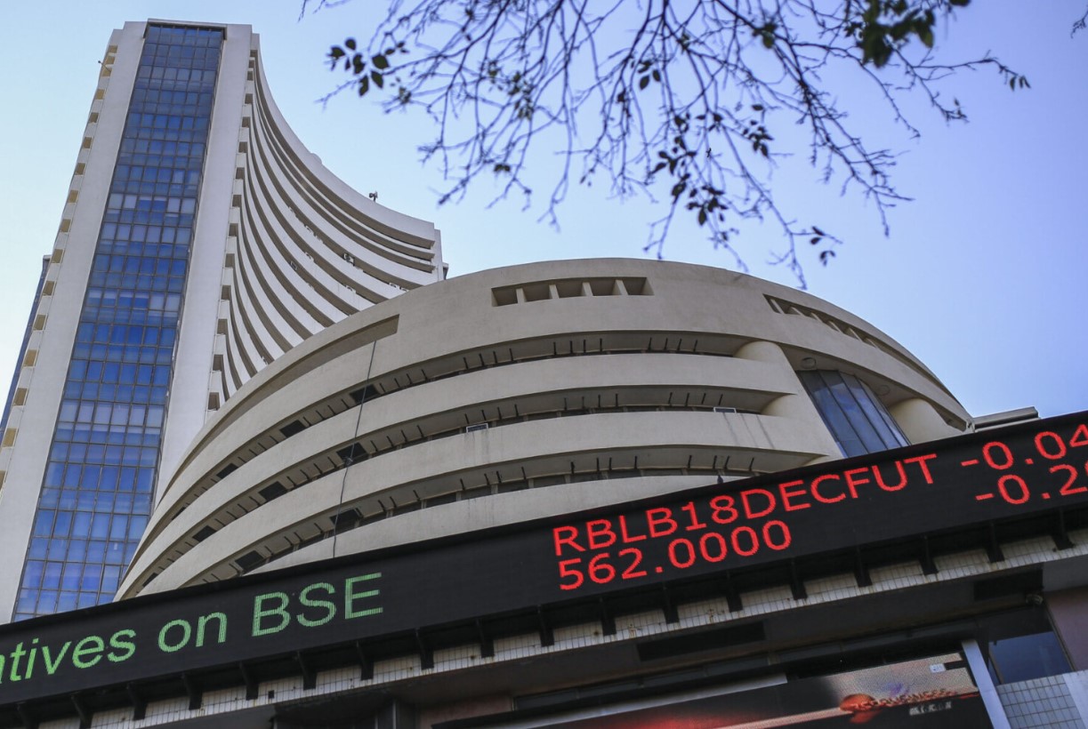 Indian stock market trading screen