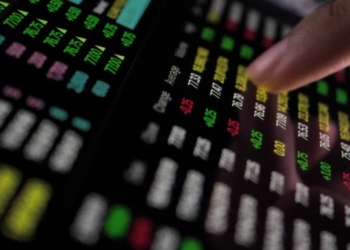 stock market trading screen