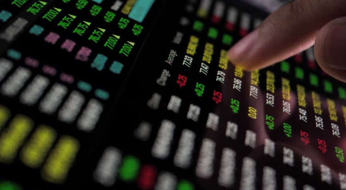 stock market trading screen