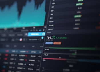 Indian stock market trading screen