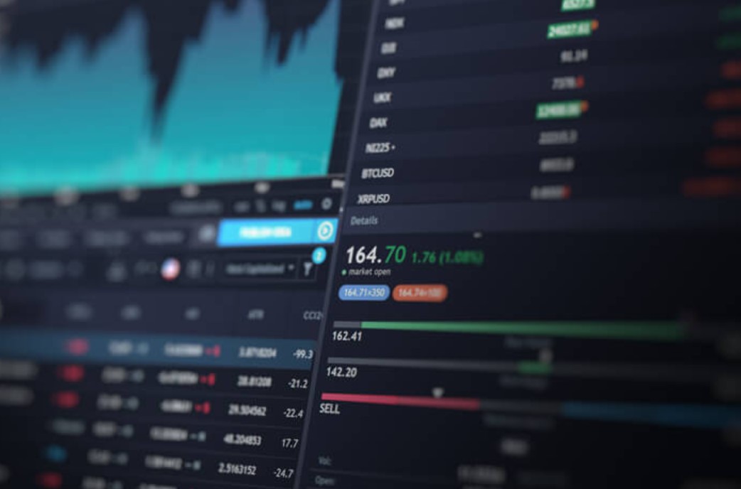 Indian stock market trading screen