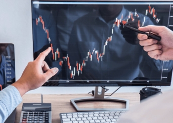 Stock market trading screen