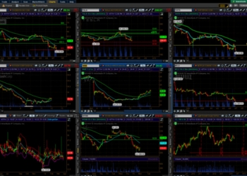 stock market trading screen