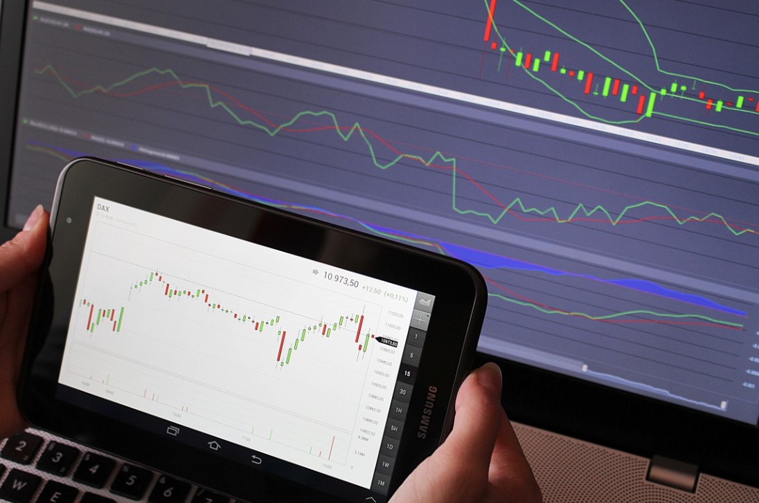 stock market trading screen