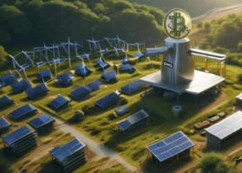 Bitcoin mining farm with renewable energy