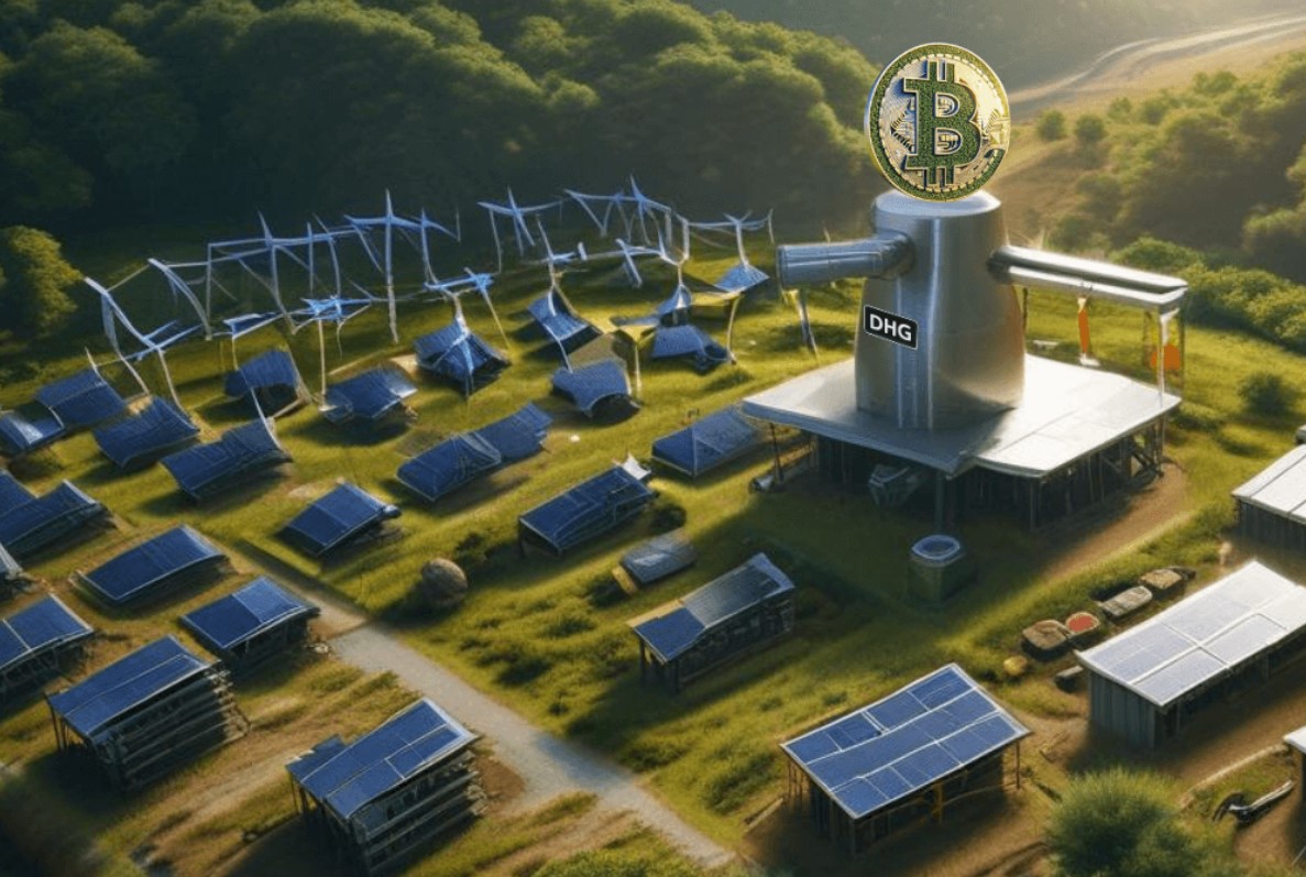 Bitcoin mining farm with renewable energy