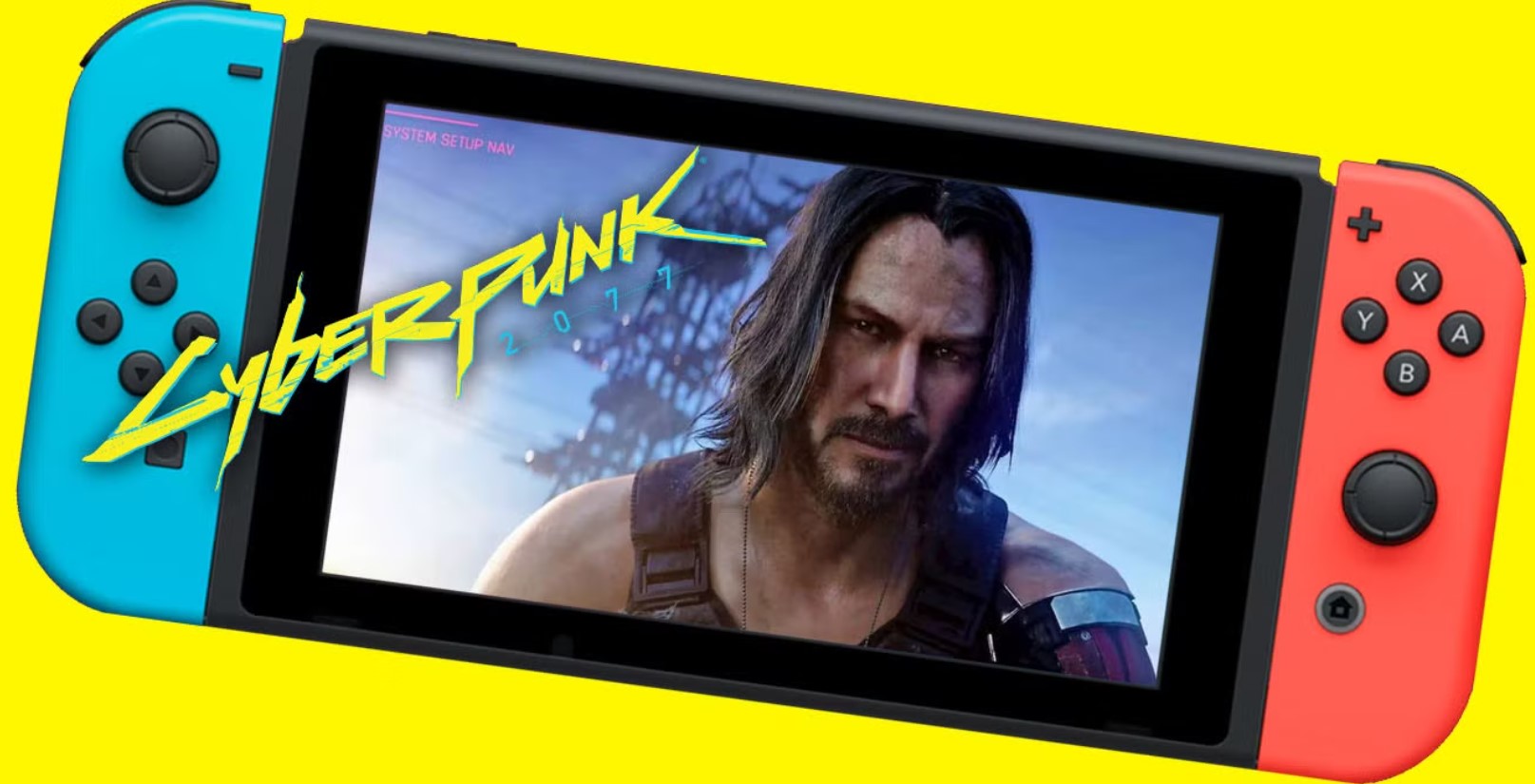 Cyberpunk 2077 gameplay on Nintendo Switch 2 handheld device
