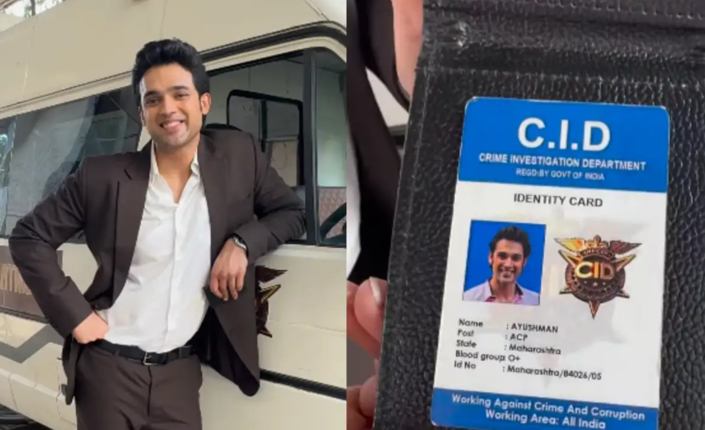 Parth Samthaan CID badge scene from Instagram