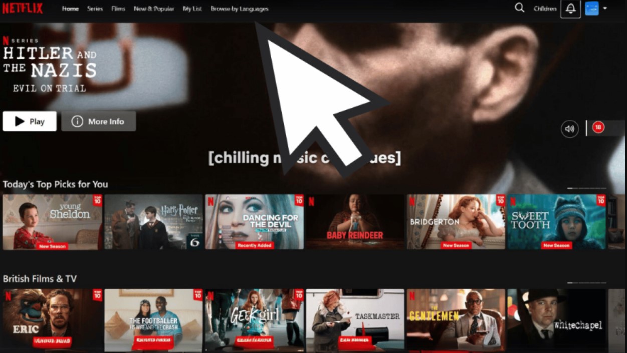 netflix tv app interface update screenshot
