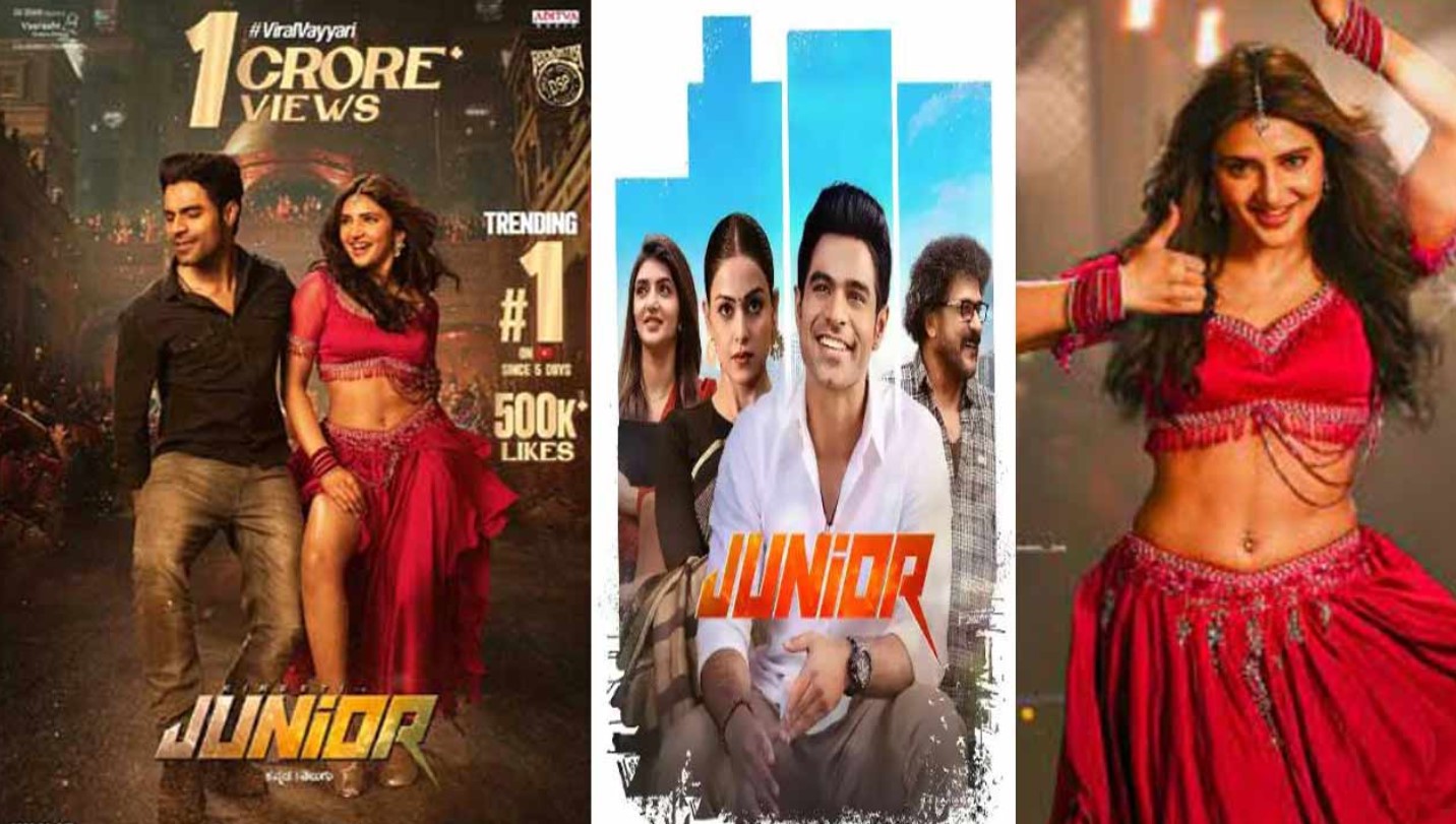 sreeleela kireeti junior viral vayyari dance bts