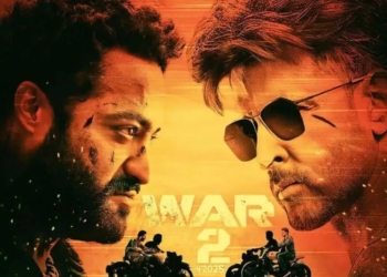 war 2 movie poster hrithik roshan jr ntr 2025