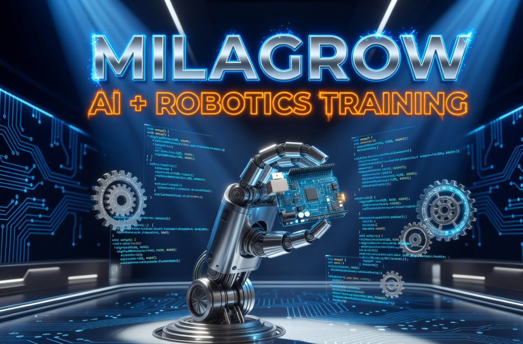 Milagrow Education robotics and AI training program India students