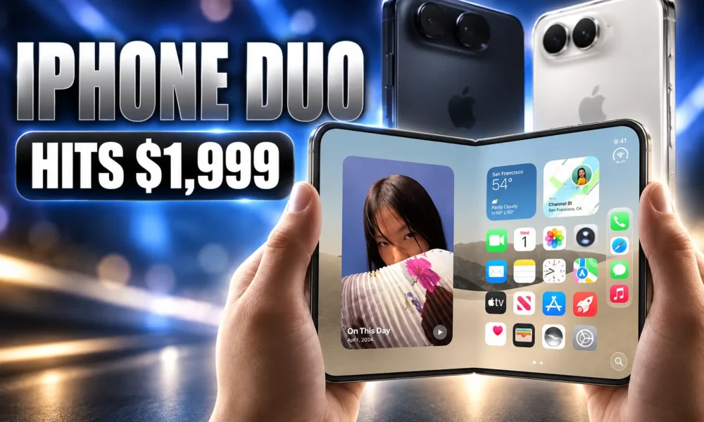 iPhone Duo foldable phone $1999 Ternus launch