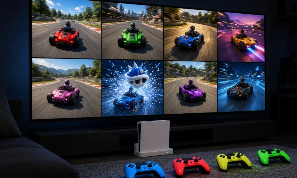 Mario Kart 8 Deluxe eight-player split-screen Switch 2 patch