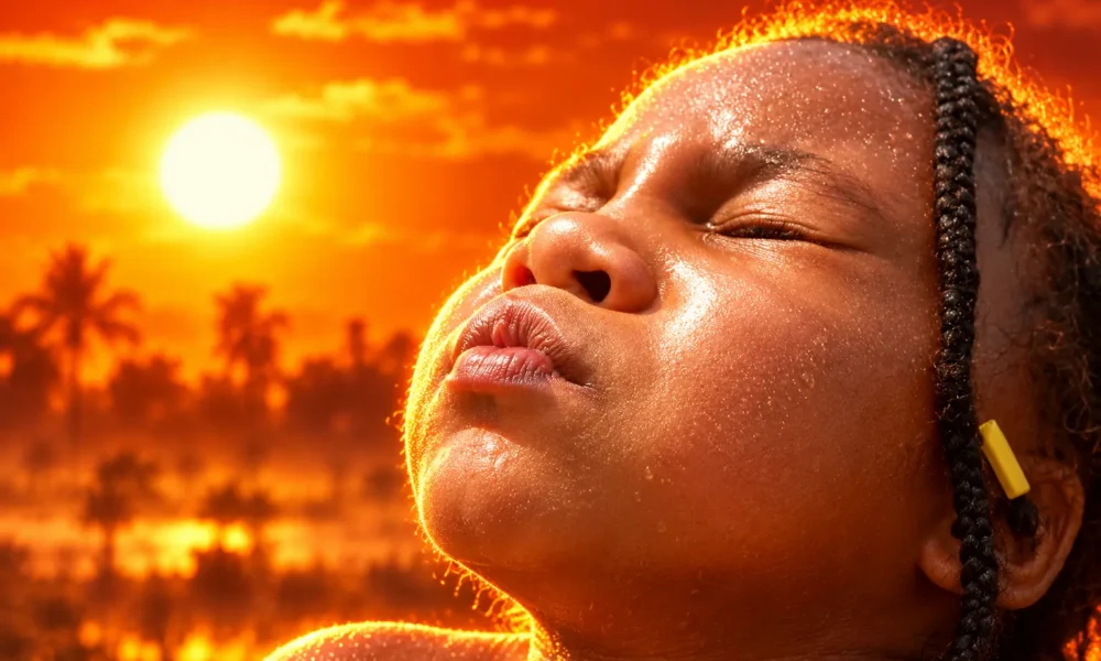 560 million children extra heat-stress days
