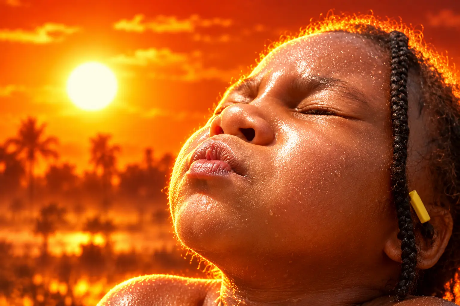 560 million children extra heat-stress days climate