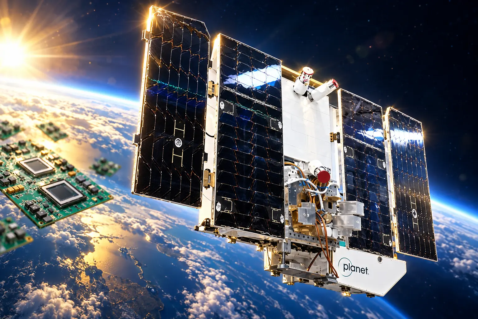 Google four TPUs reach orbit Planet satellite