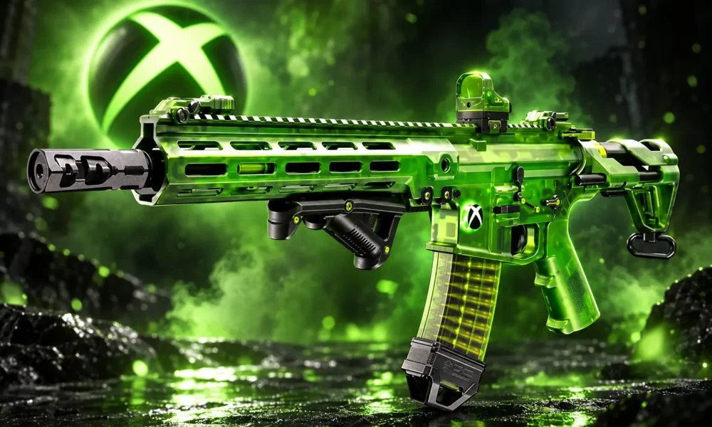 Xbox Series Inner Circuit M4 green skin