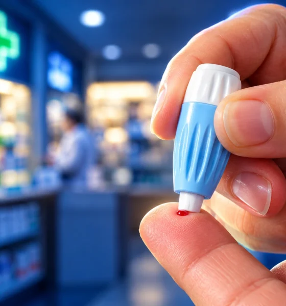 NHS pharmacy cholesterol pin-prick tests autumn