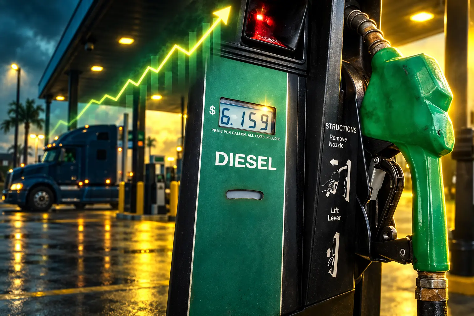 US diesel hits $6 gallon as oil tops 100