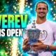 Alexander Zverev US Open 2026 trophy celebration New York