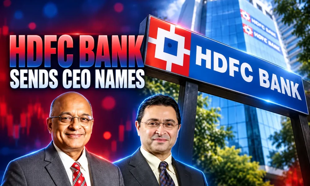 HDFC Bank two CEO names sent to RBI