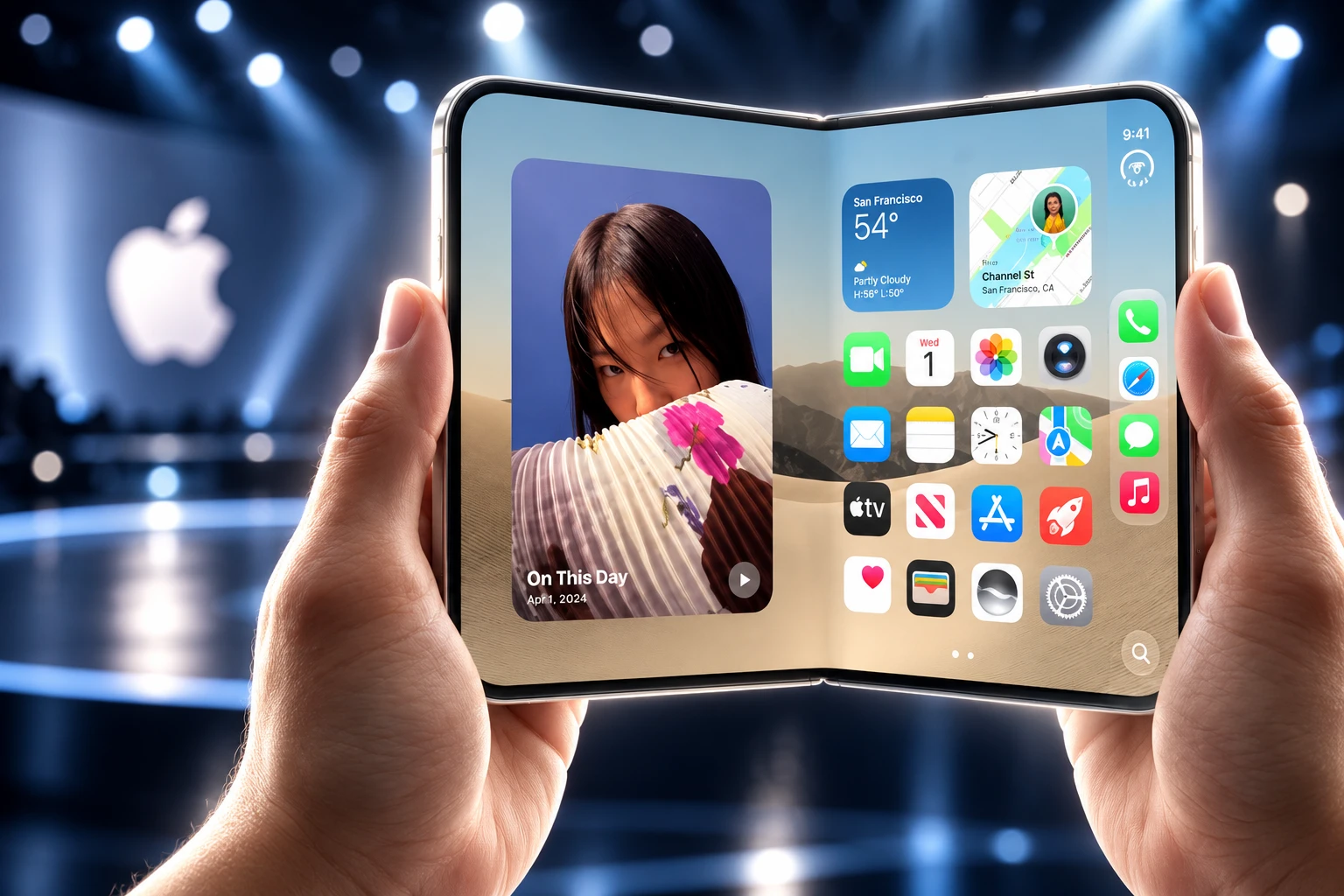 iPhone Duo foldable phone $1999 Ternus launch