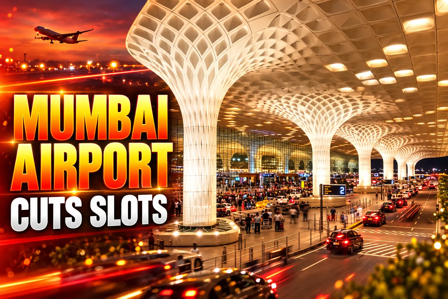 Mumbai airport 265 international slot cuts Terminal 2