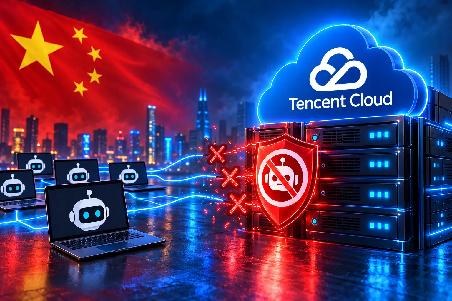 Tencent AI agent fleet Amap mailbox contact