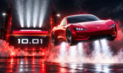 Tesla Roadster hover unveil Waco October 1