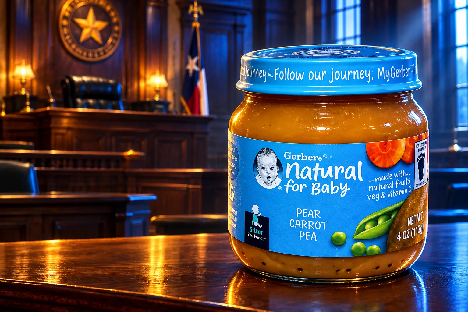 Texas Nestlé Gerber baby food arsenic lead lawsuit