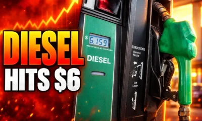 US diesel hits $6 gallon as oil tops 100